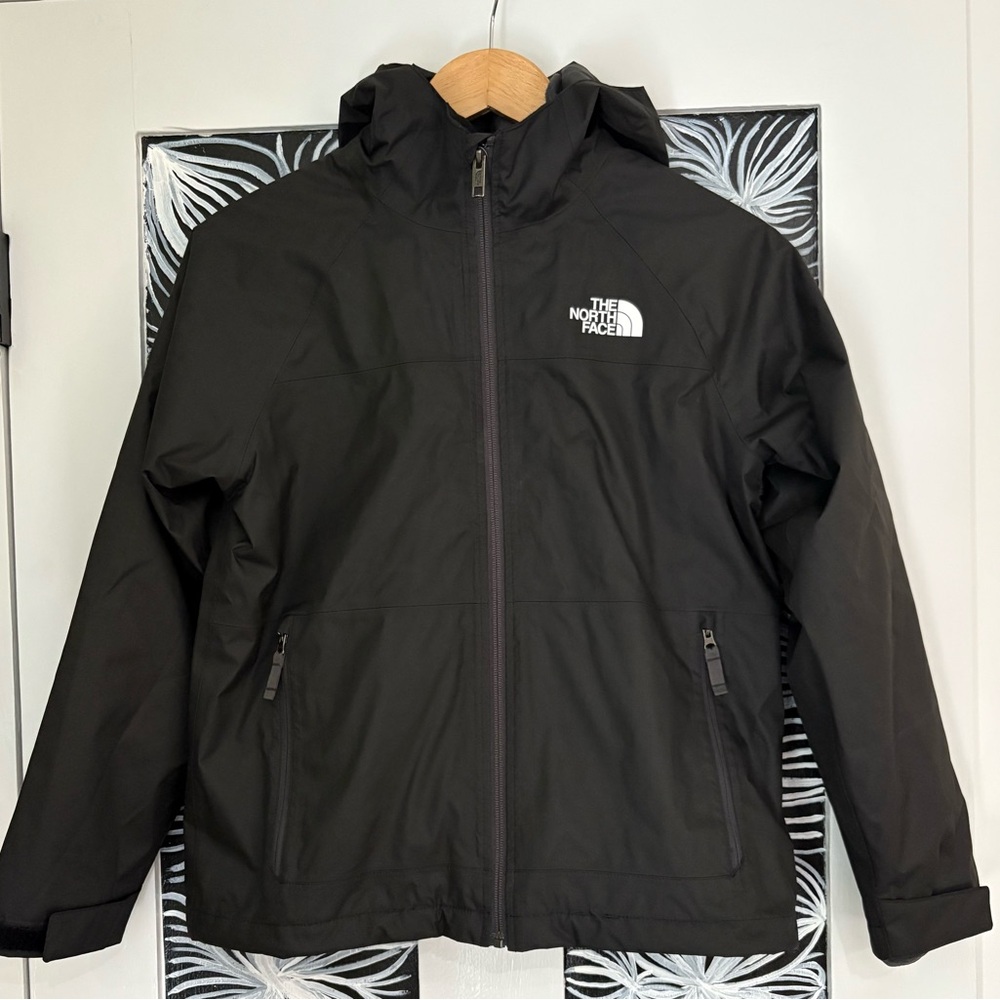 North Face Black Rain Jacket/Removable Fleece